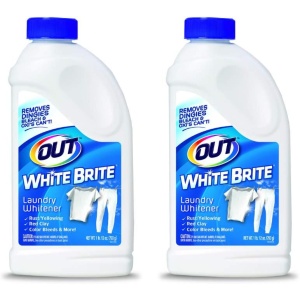 OUT White Brite Laundry Whitener Powder, 2 Bottles